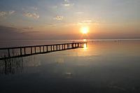 Západ slunce nad jezerem Garda