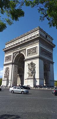 Vítězný oblouk v Paříži.